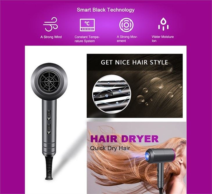 Secadores de cabelo de cabelo do banheiro do salão