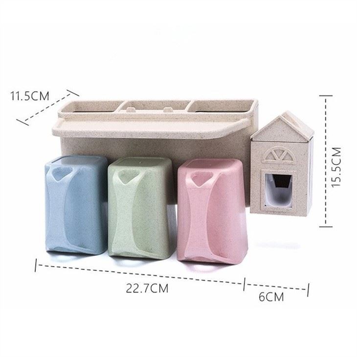 Dispensador de pasta de dente com copos